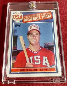 lot 110 image: 1985 Topps Mark McGwire Rookie Card
