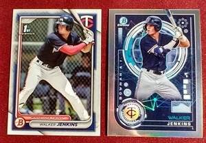 lot 116 image: (2) 2024 Bowman Walker Jenkins Cards - 1st Bowman & Refractor
