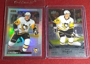 lot 121 image: (2) Sidney Crosby Cards - One Refractor