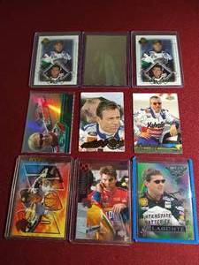 lot 124 image: (9) NASCAR Cards - Nice Names
