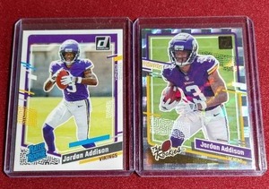 lot 127 image: (2) Donruss Jordan Addison Rookie Cards