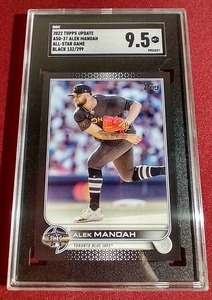 lot 130 image: 2022 Topps Update Alek Manoah Black #d299 - SGC 9.5