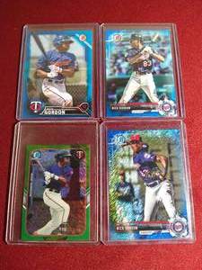 lot 137 image: (4) Numbered Nick Gordon Prospect Cards