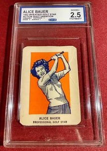 lot 160 image: 1952 Wheaties Golf Star Alice Bauer - CCG 2.5