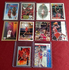 lot 164 image: (10) Michael Jordan Cards