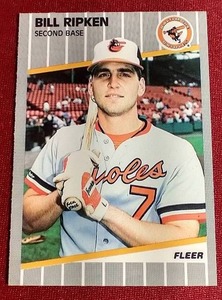 lot 177 image: Notorious 1989 Fleer Billy Ripken FF Card