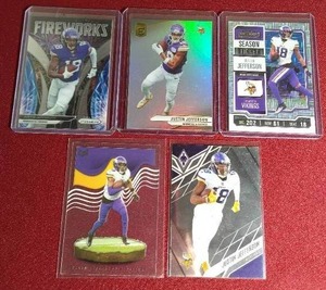 lot 181 image: (5) Justin Jefferson Cards