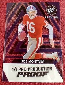lot 186 image: Press Pass Premium Joe Montana Pre-Production Proof - 11