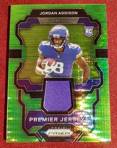 lot 192 image: 2023 Prizm Jordan Addison Jersey Rookie Card