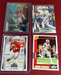 lot 209 image: (4) CJ Stroud Rookie Cards