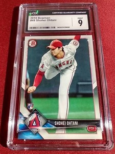 2018 Bowman Shohei Ohtani Rookie Card - CGC 9