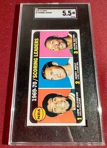 lot 225 image: 1970-71 Topps Scoring Leaders Lew Alcindor - SGC 5.5