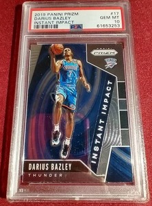 lot 226 image: 2019 Prizm Darius Bazley - PSA 10