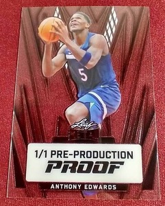 Leaf Metal Anthony Edwards Pre-Production Proof - 1/1!