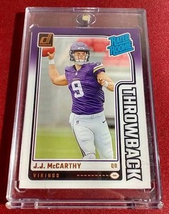 lot 236 image: 2024 Donruss J.J. McCarthy Rated Rookie Card