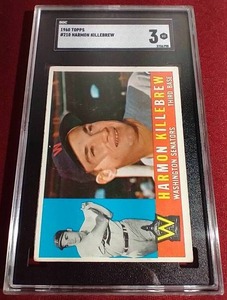 lot 237 image: 1960 Topps Harmon Killebrew - SGC 3