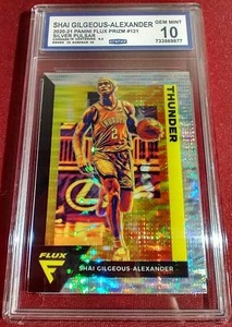 lot 240 image: 2020-21 Flux Silver Pulsar Shai Gilgeous-Alexander Card - CCG 10