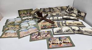 lot 72 image: Lot of Antique Stereoview Cards wViewer