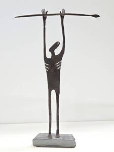 lot 77 image: Handmade Southwestern Figural Metal Sculpture - Scottsdale, AZ Artist #1