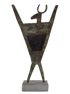 lot 79 image: Handmade Southwestern Figural Metal Sculpture - Scottsdale, AZ Artist #2