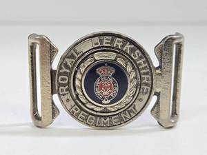 lot 84 image: Old Vintage Royal Berkshire Military Belt Buckle