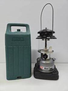 lot 94 image: Nice Condition COLEMAN Dual Fuel Lantern wCase