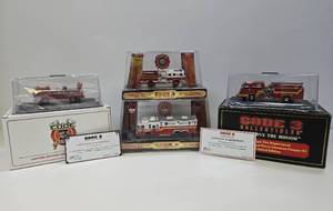 lot 98 image: Group of Mint in Box Diecast Firetrucks #2