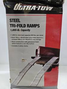 lot 58 image: New or Like-New ULTRA-TOW Tri-Fold Heavy Duty Steel Truck Ramps