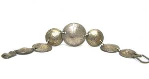 lot 32 image: Vintage WW2 era Coin Bracelet w Silver Coins