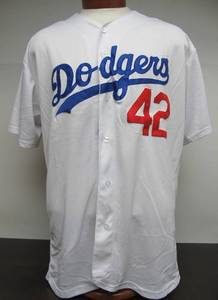 lot 43 image: Majestic JACKIE ROBINSON Dodgers Baseball Jersey 