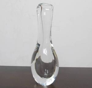 lot 168 image: Hand Signed Vintage KOSTA Boda Sweden Glass Vase