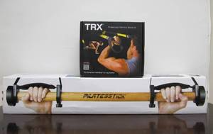 lot 175 image: 2 Brand New Unopened Exercise Equipment Sets - Pilates Stick & Suspension Training Kit
