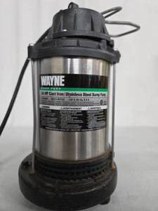 lot 295 image: Fully Functional WAYNE 34hp Stainless Steel Sump Pump