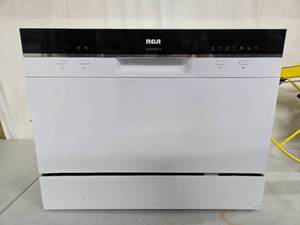 lot 296 image: Good Condition Working RCA Model RDW3208-B Portable Countertop Dishwasher