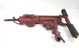 lot 308 image: Awesome Old Vintage Antique Heavy Duty Jackhammer Tool