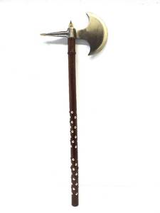 lot 331 image: New in Box Battle Axe wStudded Wood Handle - 30
