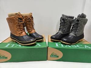 lot 407 image: 2 Pairs of Brand New ITASCA Ladies Winter Boots - Size 7