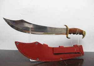 lot 348 image: New in Box BUD K Arabian 1 Sword wHardwood Handle Brass Accents & Stainless Blade #5