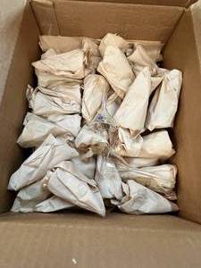 lot 10 image:  ASSORTED Box of Chemical Funnels, 45mm Diameter, See Photos