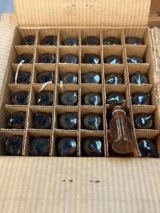 lot 19 image: 36 - 30ml Amber Glass Dropping Bottles With Glass Top