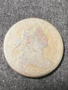 1802 US DRAPED BUST LARGE CENT VG