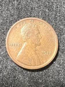 lot 06 image: 1918 US WHEAT CENT BU