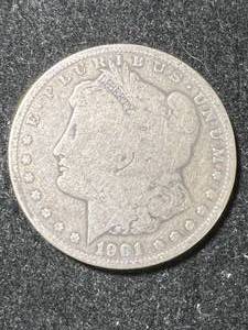 lot 22 image: 1901-O US MORGAN SILVER DOLLAR