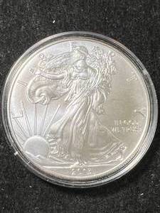 lot 40 image: 2013 AMERICAN SILVER EAGLE 1 TROY OZ .999 FINE SILVER IN AIRTITE