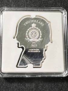 lot 47 image: 1 TROY OZ .999 FINE SILVER 2023 BAR IN COLOR