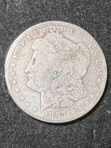 lot 55 image: 1897-O US MORGAN SILVER DOLLAR