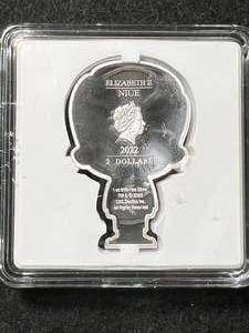 lot 83 image: 1 TROY OZ .999 FINE SILVER 2022 BAR IN COLOR