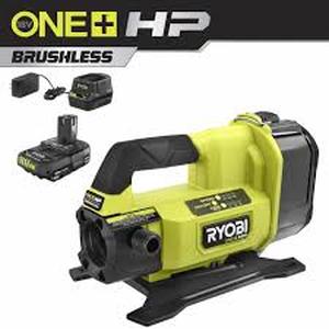 RYOBI ONE+ HP 18V 1/4 hp Cordless Battery Powered Transfer Pump with 2.0 Ah Battery and Charger  Customer Returns See Pictures