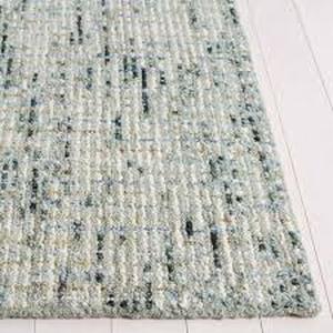 lot 3 image: SAFAVIEH Abstract GreenIvory 3 ft. x 5 ft. Speckled Area Rug  Customer Returns See Pictures