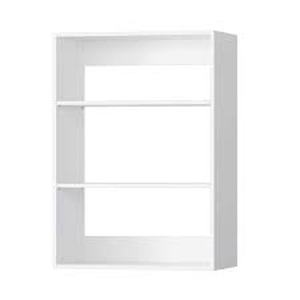 lot 7 image: HOMEIBRO 31.5 in. W White Short Tower Unit Wall Mount 2-Shelf Wood Closet System  Customer Returns See Pictures